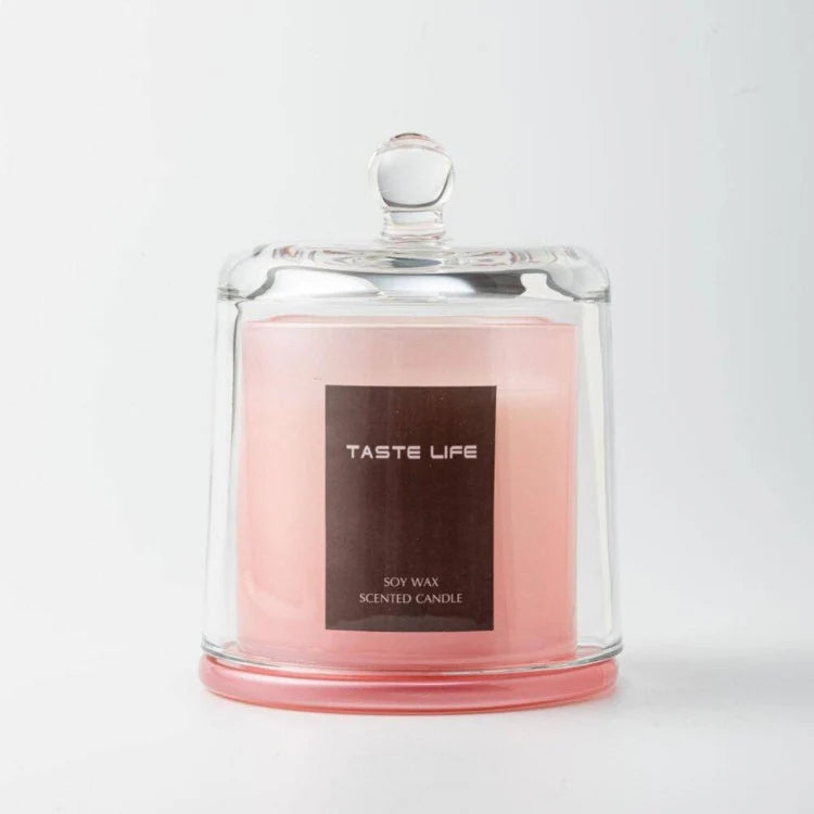 Scented Bell Jar Candle | Peach Oolong