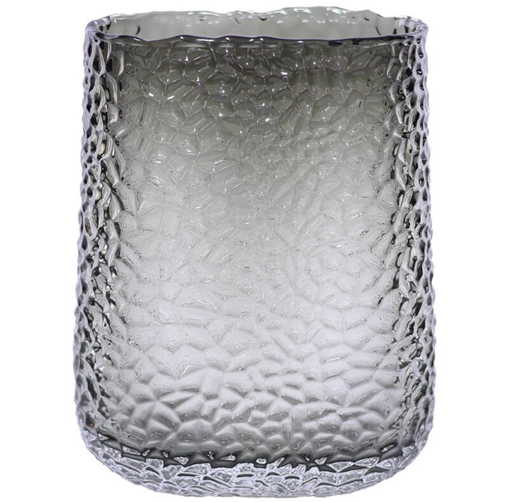 GREY STENAR VASE 20CM