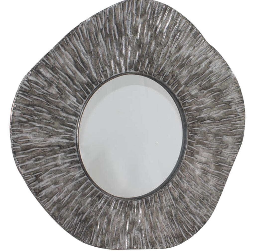 VOLCANIC METAL MIRROR 80CM ANT.SI