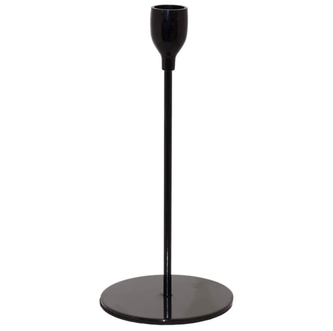 SASHA BLACK CANDLE STICK 33CM